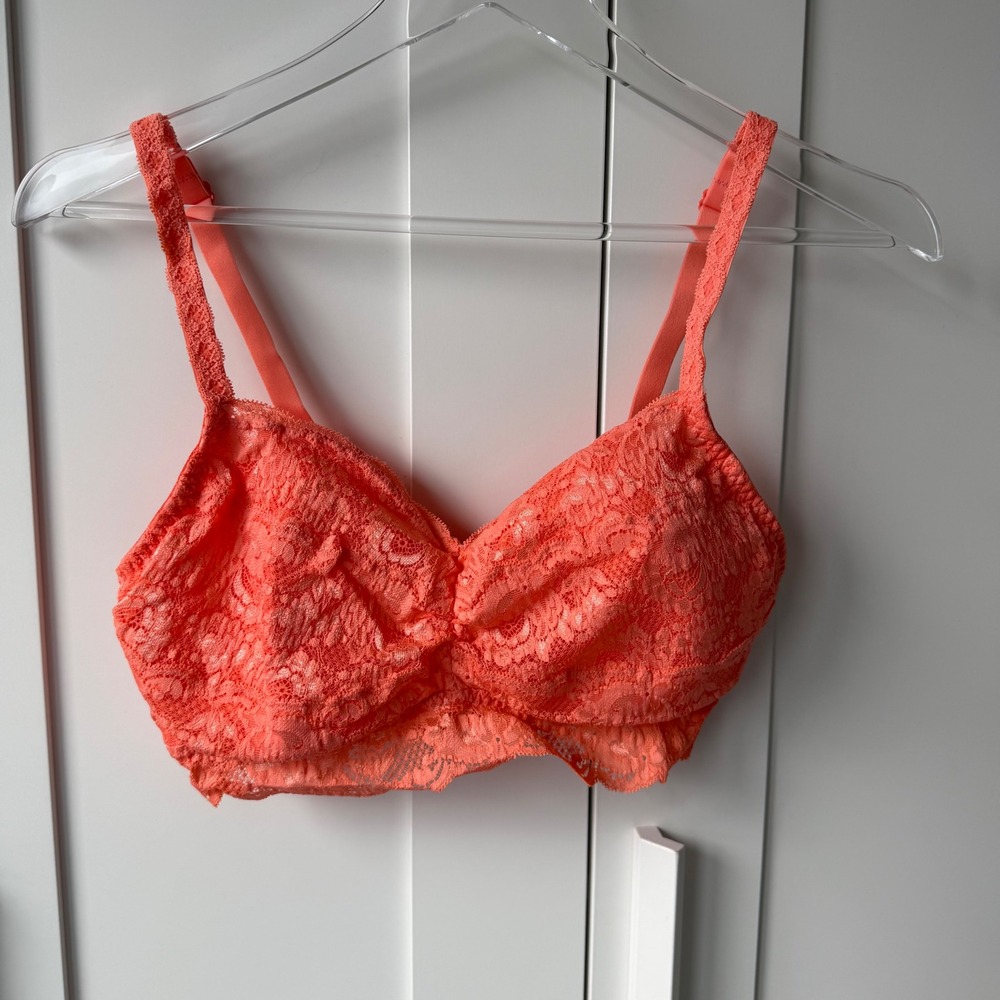 Cosabella‎ Never Say Never Sweetie Padded Bralette Coral Breeze XL New